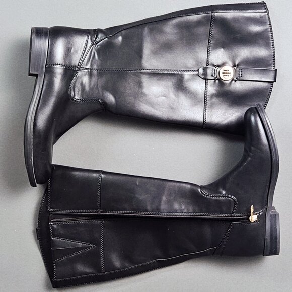 Tommy Hilfiger Shano NEW Equestrian Wide Calf Knee High Women's Black Boot - Picture 5 of 15